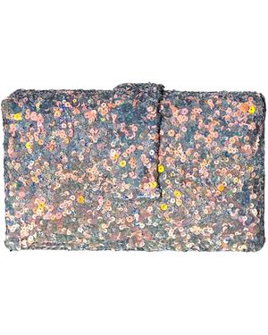 Simitri Rose Coral Kitsch Clutch Bag - Gray