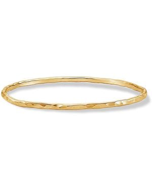 Dower & Hall Medium Hammered Bangle - Yellow