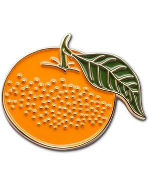 Make Heads Turn Enamel Pin Tangerine - Orange