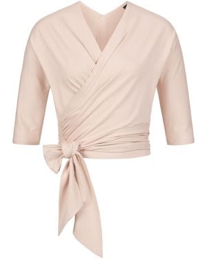 Marianna Déri Neutrals Wrap Top Nude - Pink