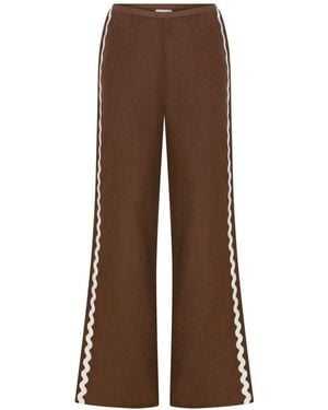 Thisisu Collection Wavy Pant - Brown