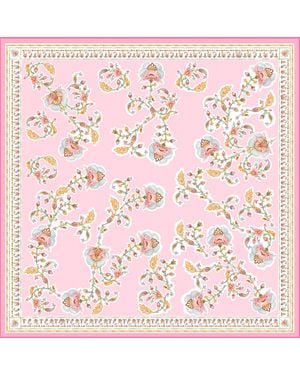 Jessie Zhao New York Blush Charm Double Sided Silk Scarf - Pink