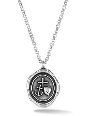 Dower & Hall Hope Talisman Necklace - Metallic