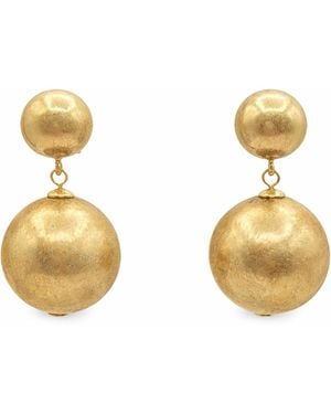 Michael Nash Jewelry Marylynn Worn Ball Drop Earrings - Metallic