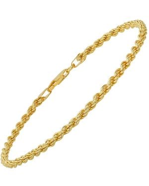 Kylie Harper 8.5 Italian Diamond-Cut Rope Chain Bracelet - Metallic