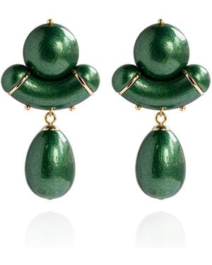 Saule Label Aria Earrings - Green