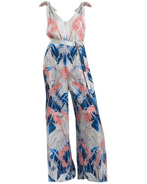 ARTISTA Freya Printed Wide Palazzo Leg Jumpsuit - Blue