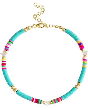 Olivia Le Rio Star Turq Anklet - Blue