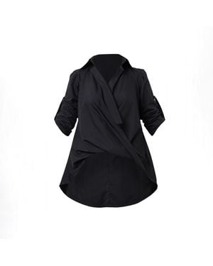 Metamorph Oversize Shirt With Belt - Black