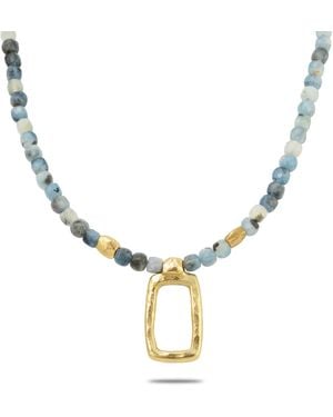 Collection 1304 Azure Window Necklace - Metallic