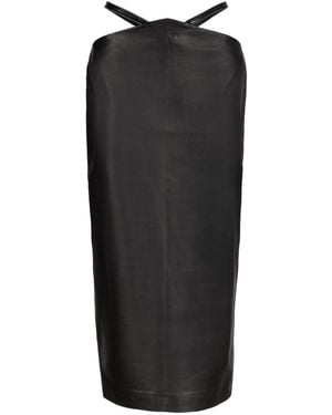 Heira Leatherwear Madonna Midi Skirt - Black