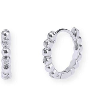 Inari Jewellery Bauble Huggie Earrings - Metallic