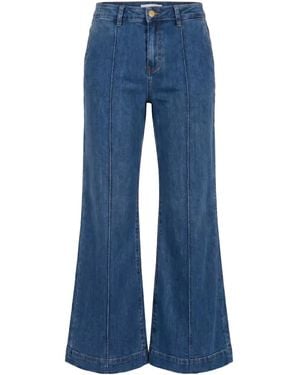 Adrift Clothing Adrift Denim Wide Leg Jeans - Blue