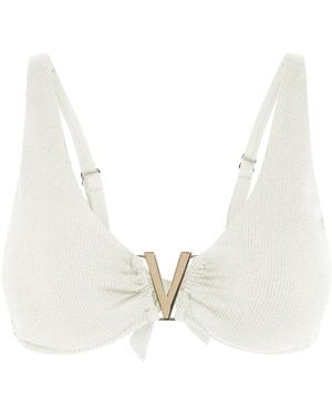 Aqva Swimwear Nude Aiguablava Bikini Top - White