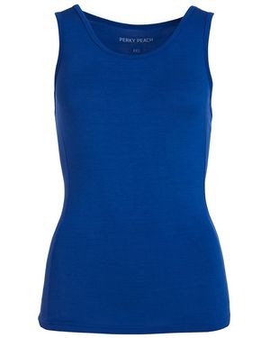 Perky Peach Vest Top - Blue