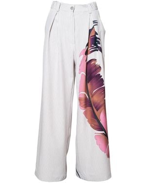 ARTISTA Neutrals Touch Line Wide Leg Pants - White