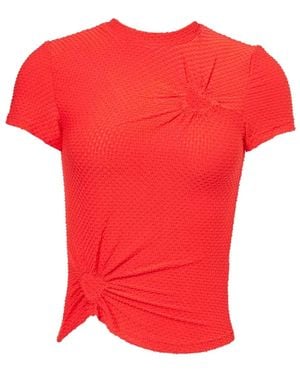 Amy Lynn Bowie Cherie Heart Cut Out Top - Red