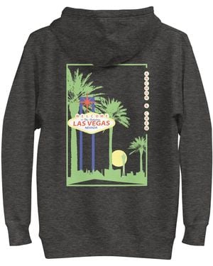 Anchor and Crew Heather Las Vegas Landmark Cotton Blend Hoodie - Grey