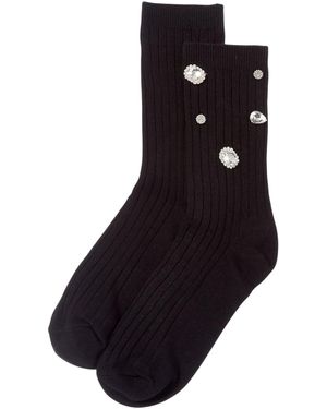 HIGH HEEL JUNGLE by KATHRYN EISMAN Limited Edition Kate Gem Sock - Black
