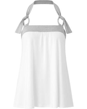 Conquista Halter Neck Tunic - White