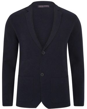 Paul James Knitwear Lightweight Merino Cashmere Federico Knitted Blazer - Blue