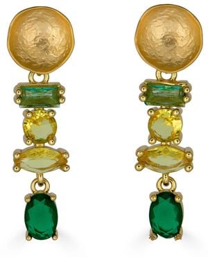 Loni Paul Jewelry Multi Gemstone Drop Earrings - Green