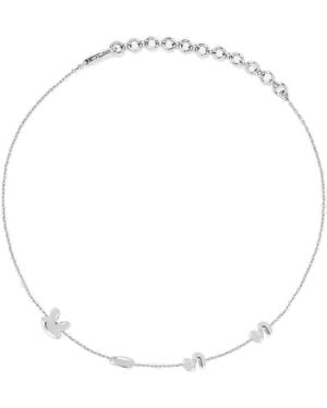 Potoska Kiss Short Chain Necklace - Metallic