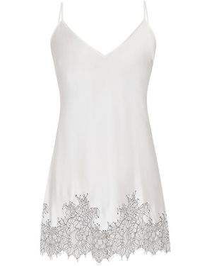 Avenue 8 Lace Detailed Mini Dress - White