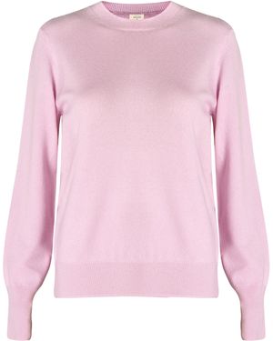 Justlove Cashmere Sweater With Round Neck First Love - Pink
