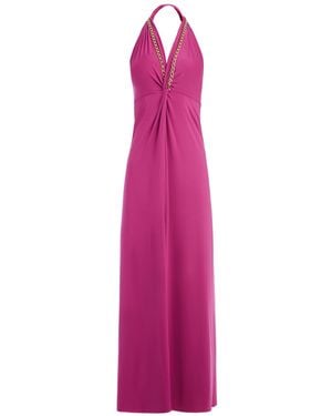 N'Onat Golden Chain Party Maxi Dress - Purple