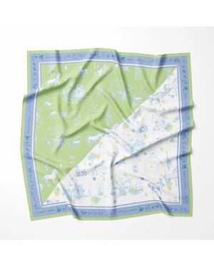 L’orangerie D’isabella Grace Carré Pois Toile De Jouy - Green