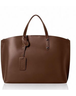 Betsy & Floss Neutrals Positano Leather Handbag - Brown