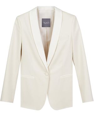 InAvati Single-Breasted Milk Jacket - White