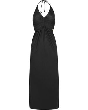 Chic by Lirette Halter Dress Natural - Black