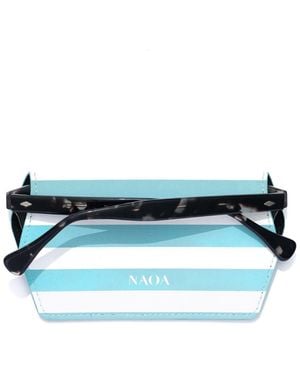 Naoa Slim Glasses Case Breton Print - Blue