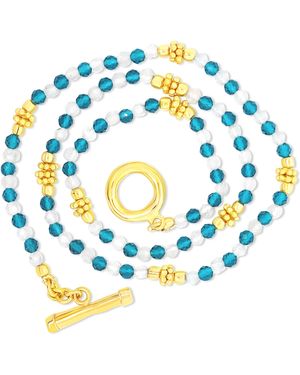 GEM BAZAAR Ocean Mist Necklace - Blue