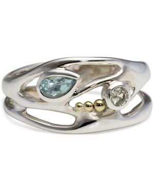 Isla Silver Topaz Sterling Ring - White