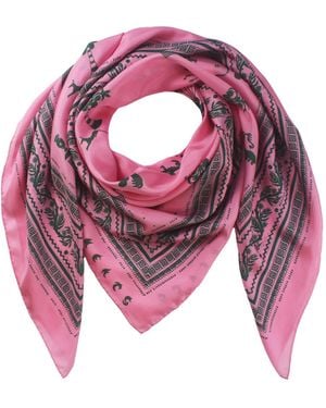 Klements Silk Scarf In Ancient Hearts Pink