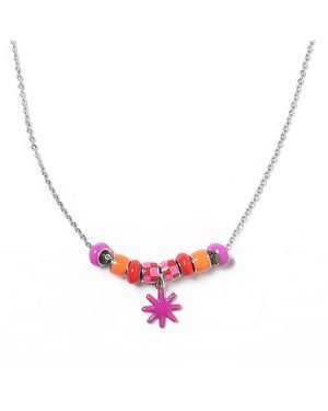 Pinnole Playstar Necklace - Pink