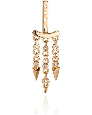 Aaria London Manhattan Earring Jacket - Metallic