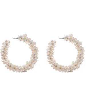 OSCARMORRIS Neutrals Lune Earrings - Metallic