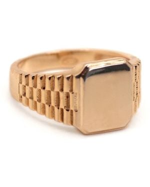 VicStoneNYC Fine Jewelry Unique Square Watch Style Signet Ring - Natural