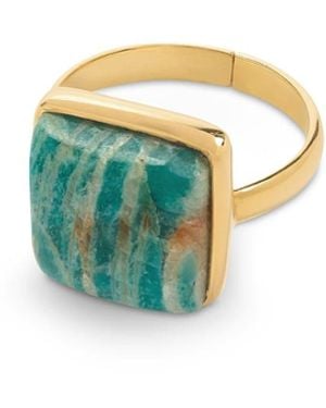 Amadeus Arizona Amazonite Ring - Blue