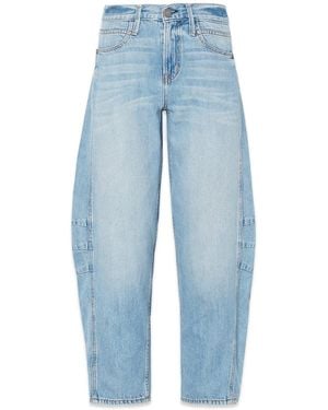 NOEND Ava Flutter Slung Fit Jeans - Blue