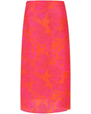 Mercy Delta Wray Limoncello Pompelmo Skirt - Red
