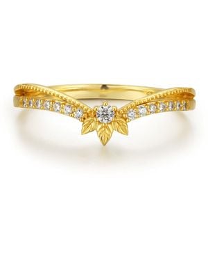 Azura Jewelry New York Abloom Stacking Band Vermeil - Yellow
