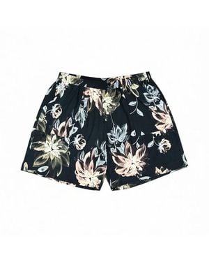 Lindsay Nicholas New York Floral Jersey Short - Blue