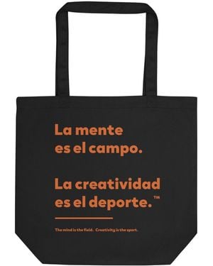 Anchor and Crew Creativity Is The Sport Creative Standard Recycled Cotton Tote Bag - Black
