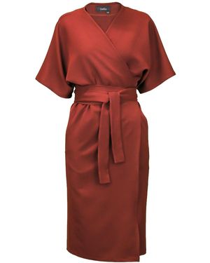 Nola Jade Dress Brick - Red