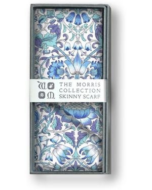 Lime Tree Design Skinny Scarf Lodden Morris Collection - Blue